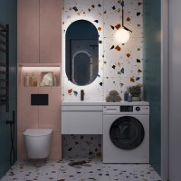 Тумба с раковиной Vigo Urban 60 L 1 ящик, под стиральную машину, белая