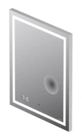 Зеркало AM.PM Gem 55 с LED-подсветкой, часами и косметическим зеркалом