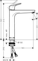 Смеситель для раковины Hansgrohe Focus 230 31532000