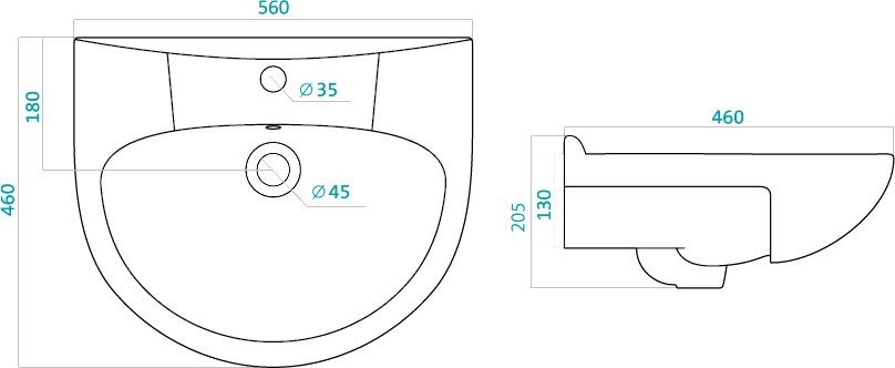 Тумба с раковиной Style Line Олеандр-2 55 Люкс, рельеф пастель