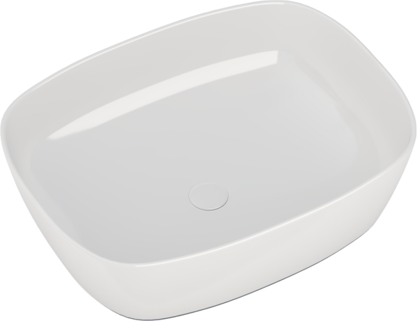 Накладная раковина Aquanet Fine 1 белая