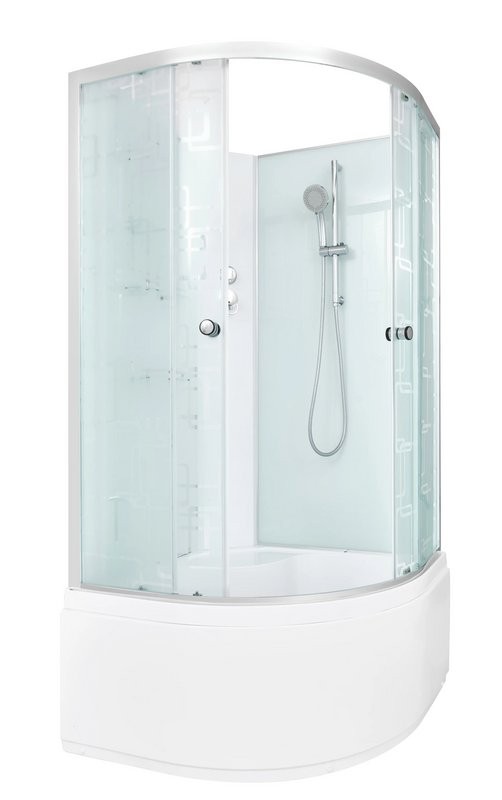 Душевая кабина DTO D EM4510N профиль хром, стекло матовое с узором