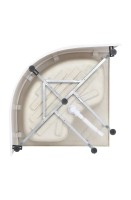 Душевая кабина DTO D EM4510N профиль хром, стекло матовое с узором