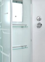 Душевая кабина DTO D EM4510N профиль хром, стекло матовое с узором