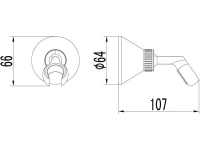 Настенный держатель Lemark LM8008B поворотный Настенный держатель Lemark LM8008B поворотный