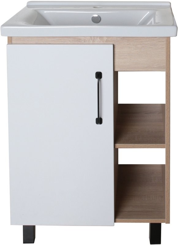 Мебель для ванной комнаты ASB-Mebel Адель 60 белый, дуб сонома