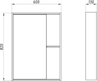 Мебель для ванной комнаты ASB-Mebel Адель 60 белый, дуб сонома