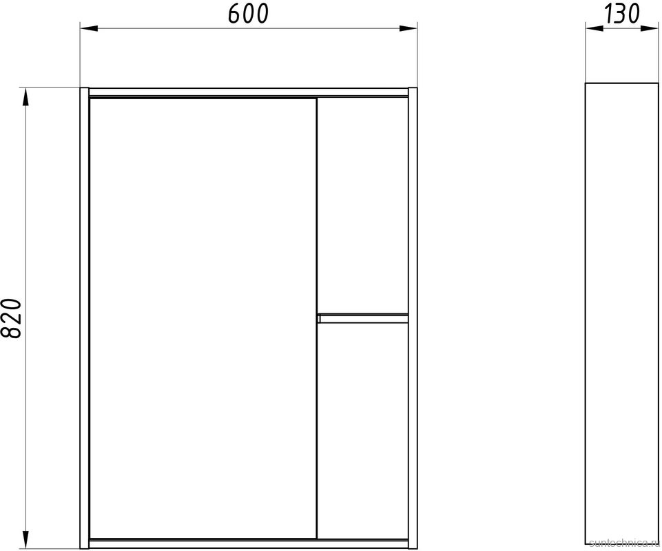 Мебель для ванной комнаты ASB-Mebel Адель 60 белый, дуб сонома