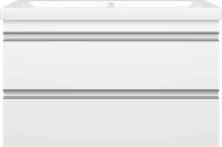 Мебель для ванной комнаты Misty Ингрид 90 подвесная, белая эмаль