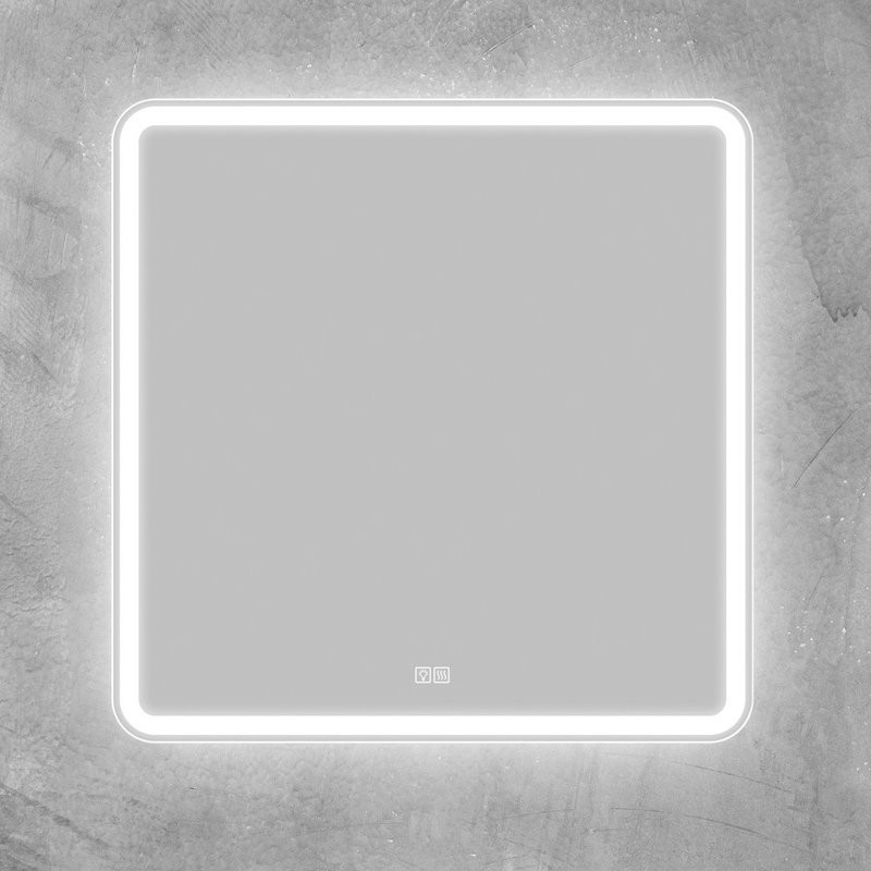Зеркало BelBagno SPC-MAR-800-800-LED-TCH-WARM с подсветкой и подогревом
