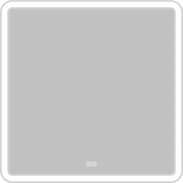 Зеркало BelBagno SPC-MAR-800-800-LED-TCH-WARM с подсветкой и подогревом