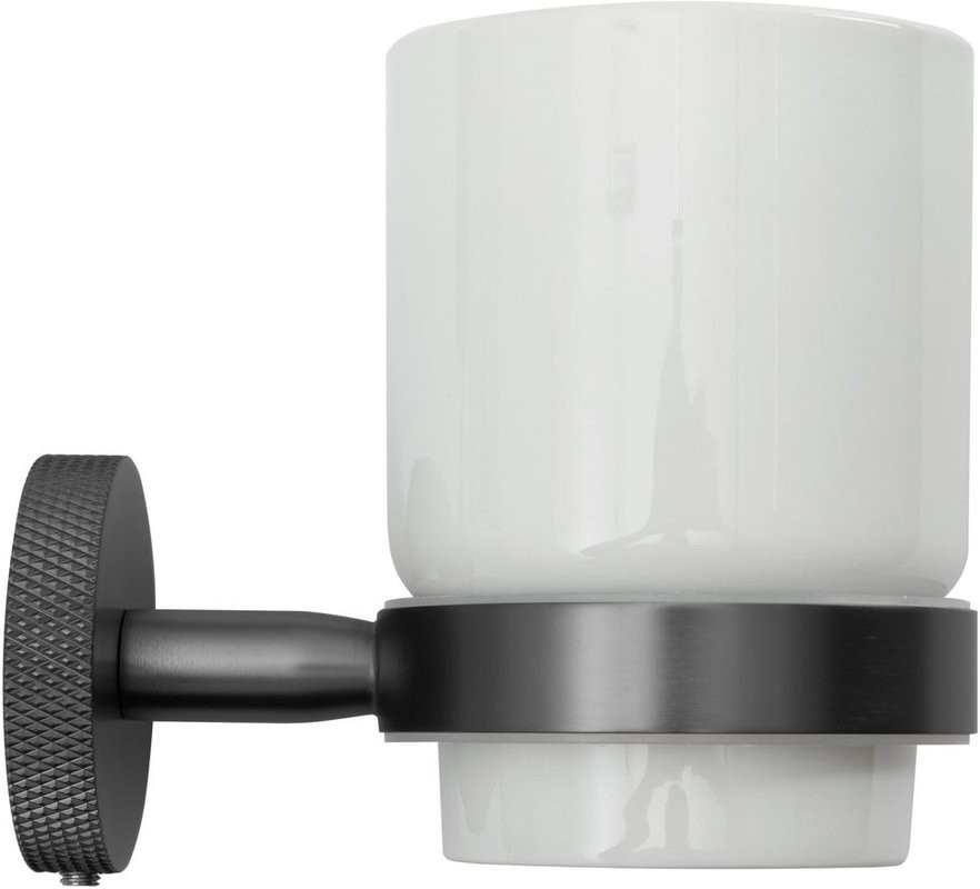 Стакан для ванной Allen Brau Priority 6.31002-MG настенный, серый, керамический