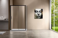 Душевой уголок Vincea Garda VSR-1G8015CLB 150x80 см, профиль черный, стекло прозрачное