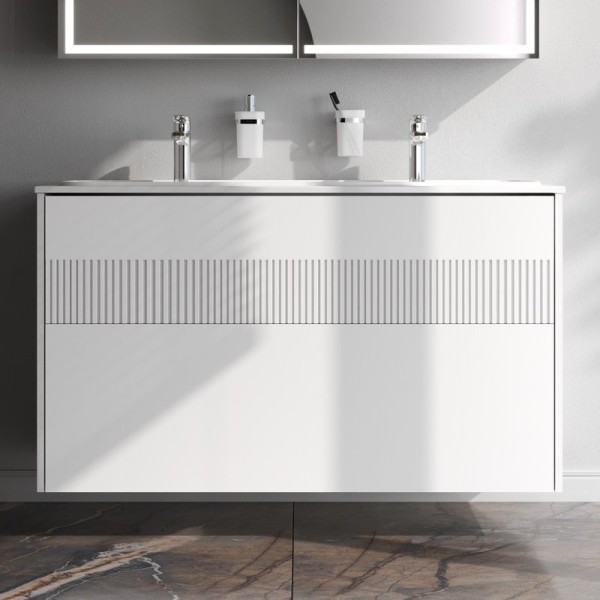 Тумба под раковину без столешницы AM.PM Func 120 белая матовая, с 2 ящиками