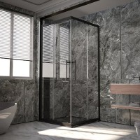 Душевой уголок Veconi Premium Trento PTC-20B 120x90, профиль черный матовый, стекло прозрачное