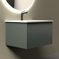 Тумба с раковиной La Fenice Terra 60 серая