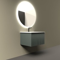 Тумба с раковиной La Fenice Terra 60 серая