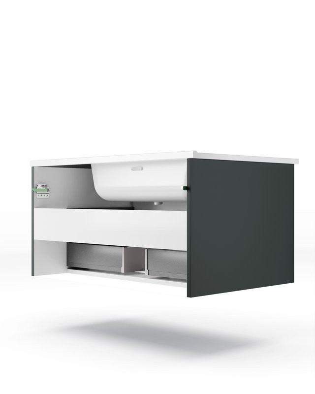 Тумба с раковиной La Fenice Terra 60 серая