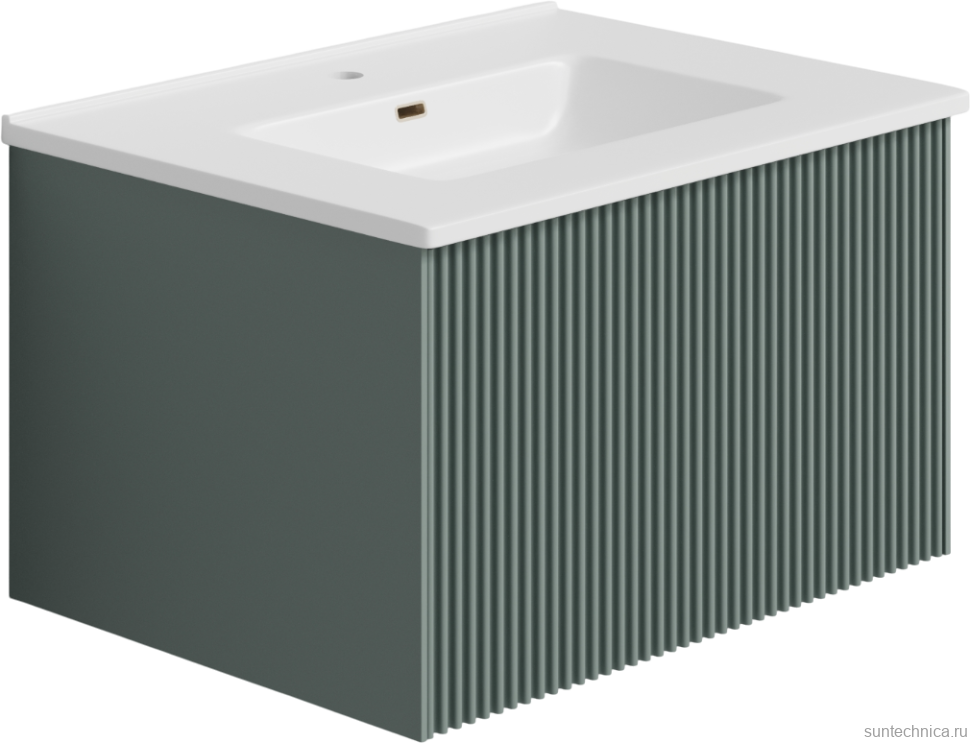 Тумба с раковиной La Fenice Terra 60 серая