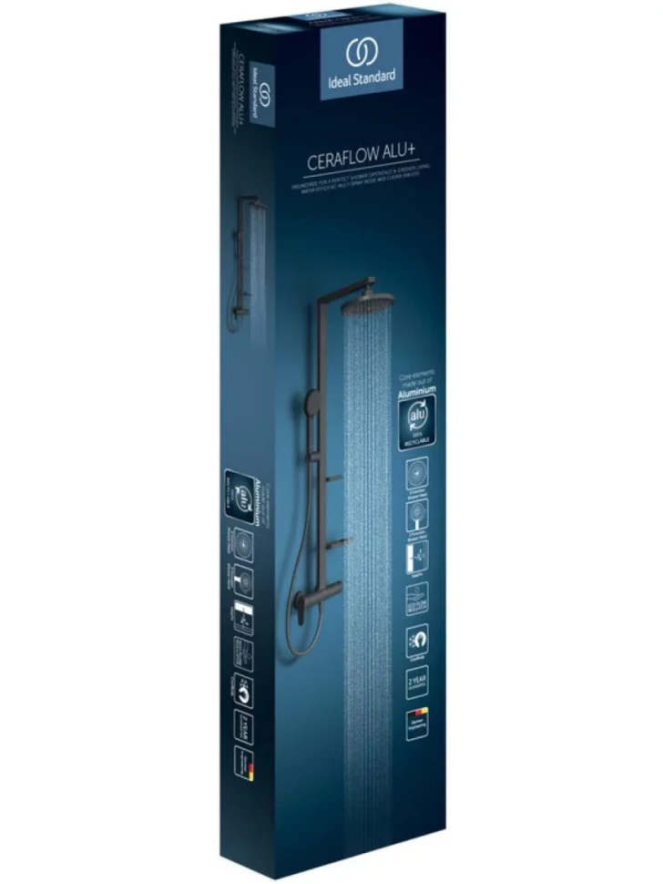 Душевая стойка Ideal Standard Alu+ BD584XG silk black