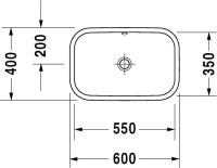 Накладная раковина Duravit Happy D 2314600000
