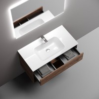 Тумба с раковиной Sancos Marmi 1.0 90 дуб чарльстон, раковина CN7002