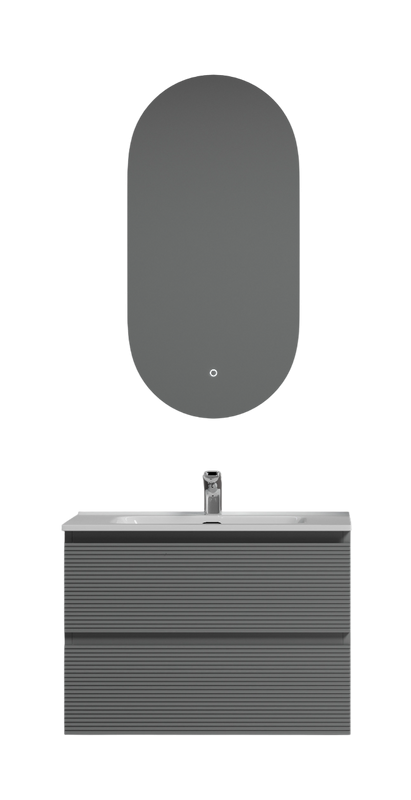 Мебель для ванной комнаты Sancos Folk 70 ergraut soft, раковина CN7007