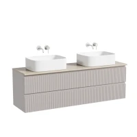 Тумба с раковиной Sancos Snob T 160 doha soft, столешница бежевая TT160A2, раковина CN6052