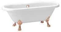 Акриловая ванна BelBagno BB21 175x80 см, отдельностоящая, белая, овальная, на ножках