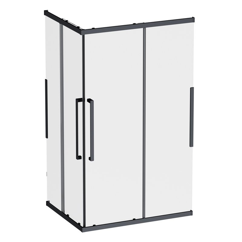 Душевой уголок AM.PM Func W84G-403-12090-BT 120х90 см, профиль черный матовый