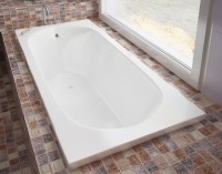 Ванна из искусственного камня Эстет Честер 170x75 см, пристенная, на ножках
