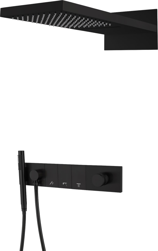 Душевой комплект Boheme Zodiac 132-B С ВНУТРЕННЕЙ ЧАСТЬЮ, black