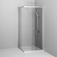 Душевой уголок AM.PM Sunny W87G-403-9090-MT 90x90 см, серебро