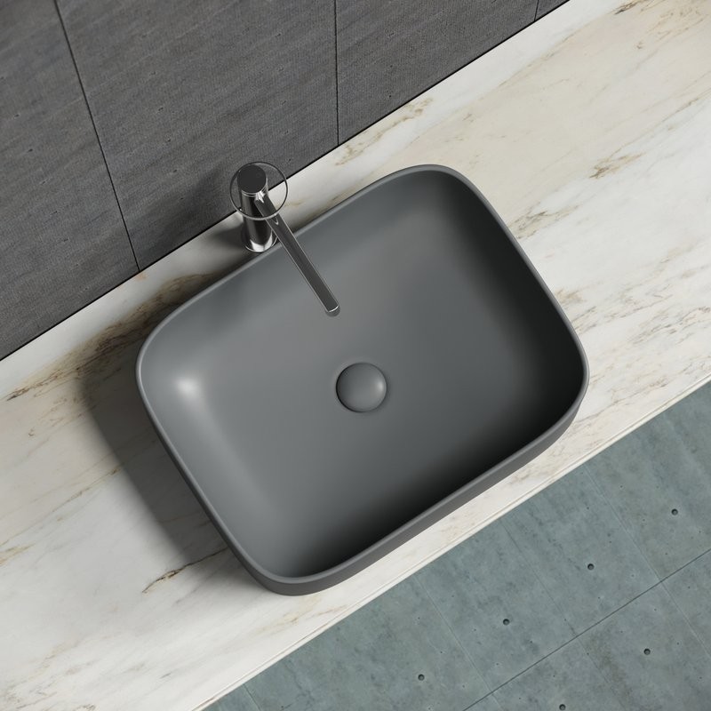 Накладная раковина Ceramicanova Element CN6052MDH темный антрацит матовая