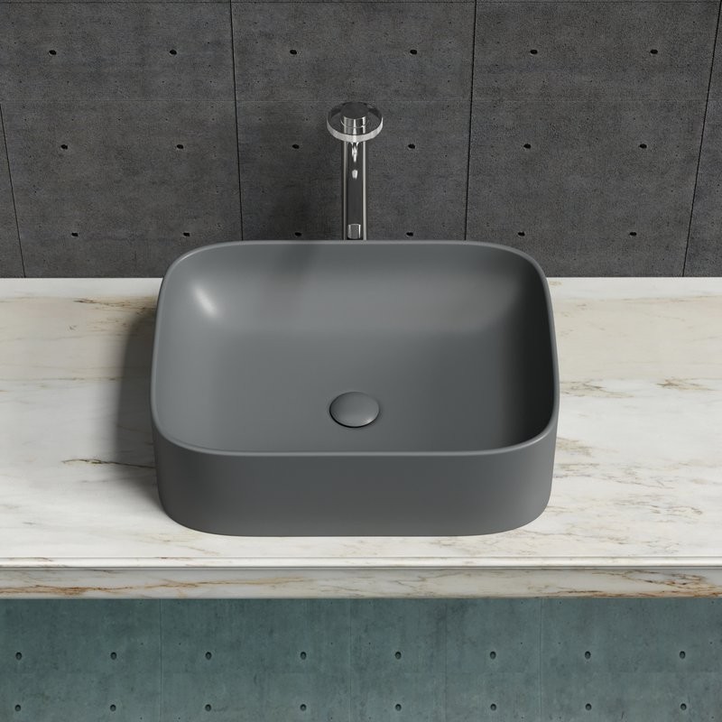 Накладная раковина Ceramicanova Element CN6052MDH темный антрацит матовая