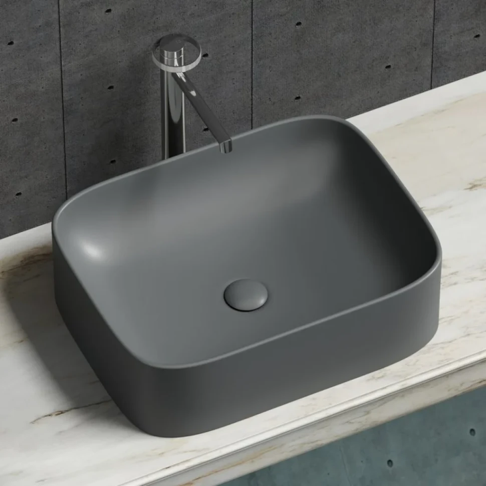Накладная раковина Ceramicanova Element CN6052MDH темный антрацит матовая