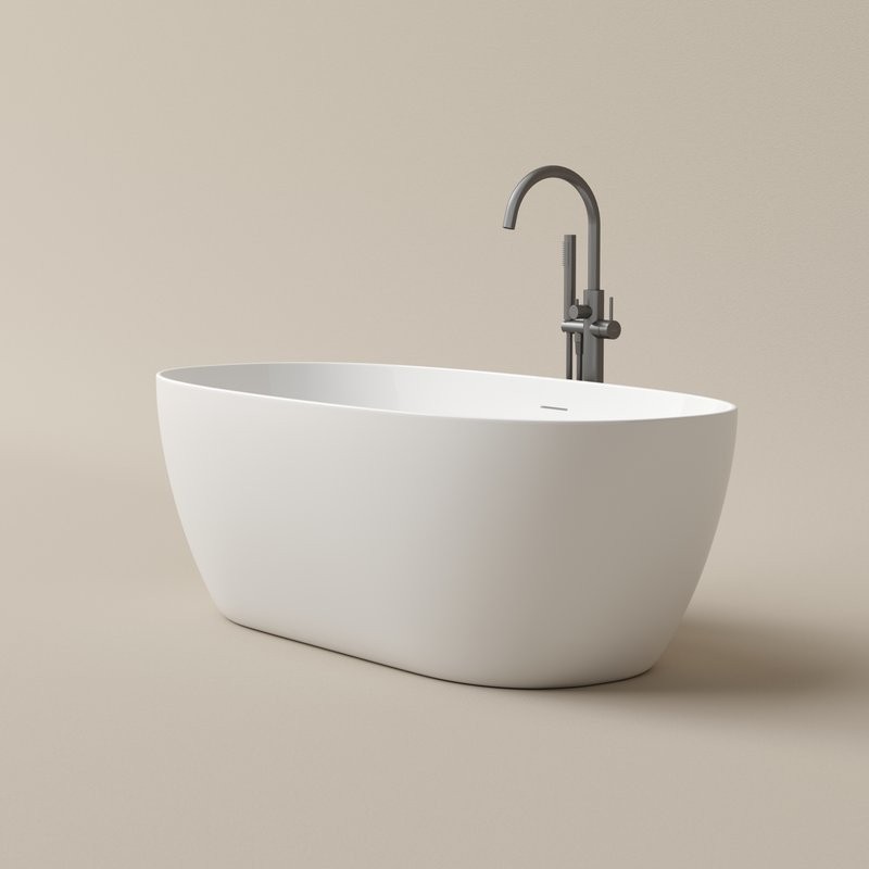 Акриловая ванна Oval 1700x800x580, отдельностоящая, FB21