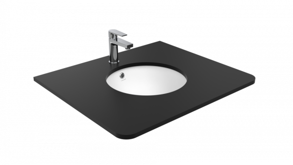 Раковина встраиваемая снизу Creavit Mare MA037-00CB00E-0000 44 глянцевая белая, круглая