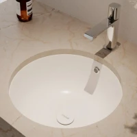 Раковина встраиваемая снизу Creavit Mare MA037-00CB00E-0000 44 глянцевая белая, круглая