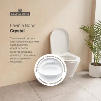 Комплект Lavinia Boho Унитаз подвесной Elegant Rimless 3308101R + Крышка-сиденье Elegant 33290700 с микролифтом + Инсталляция RelFix 38010010 + Кнопка RelFix 38050702 глянцевая черная, темное дерево