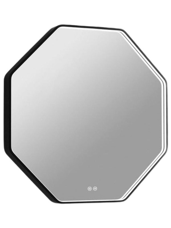 Зеркало в ванную с подсветкой Esbano ES-3311SD 60x60 см для ванной комнаты восьмигранное, со встроенной LED подсветкой с регулировкой цветовой температуры, с подогревом полотна (антизапотеванием), с сенсорным выключателем