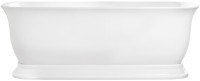 Акриловая ванна BelBagno BB400-1700-800 без опоры 170x80 см, отдельностоящая, белая, овальная, со сливом-переливом