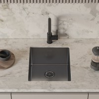 Комплект Мойка Paulmark Polly 38 UNI вороненая сталь + Измельчитель KUCHENSTERN Muhle