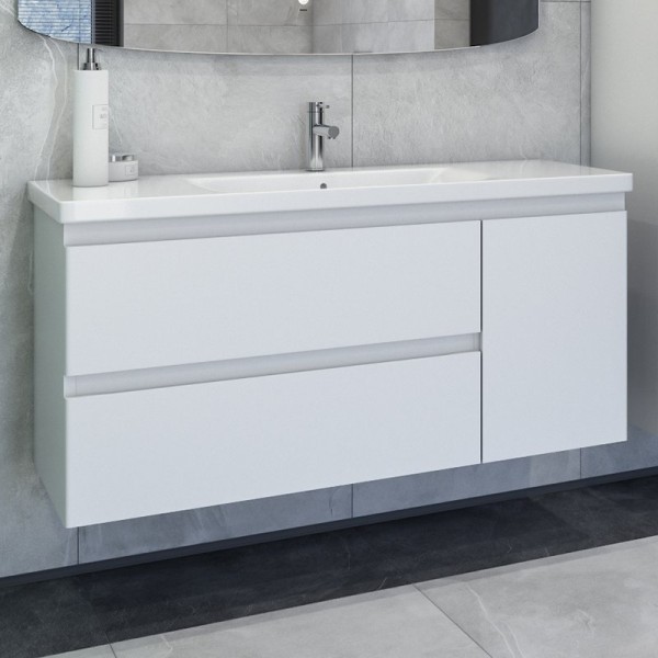 Тумба с раковиной Caprigo Forte 120 R белая