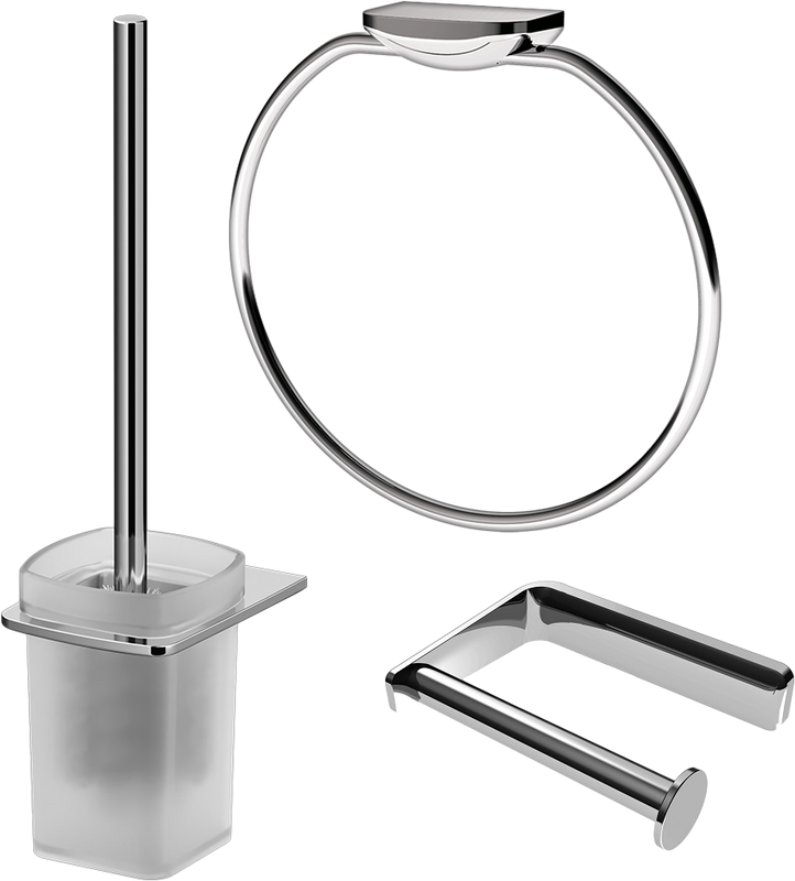 Набор Полотенцедержатель AM.PM Inspire V2.0 A50A34400 + Ершик A50A33400 + Держатель A50A34100