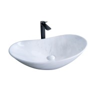 Накладная раковина GID Lago Ws9811 61 под глянцевый камень, овальная, фаянс