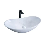 Накладная раковина GID Lago Ws9811 61 под глянцевый камень, овальная, фаянс