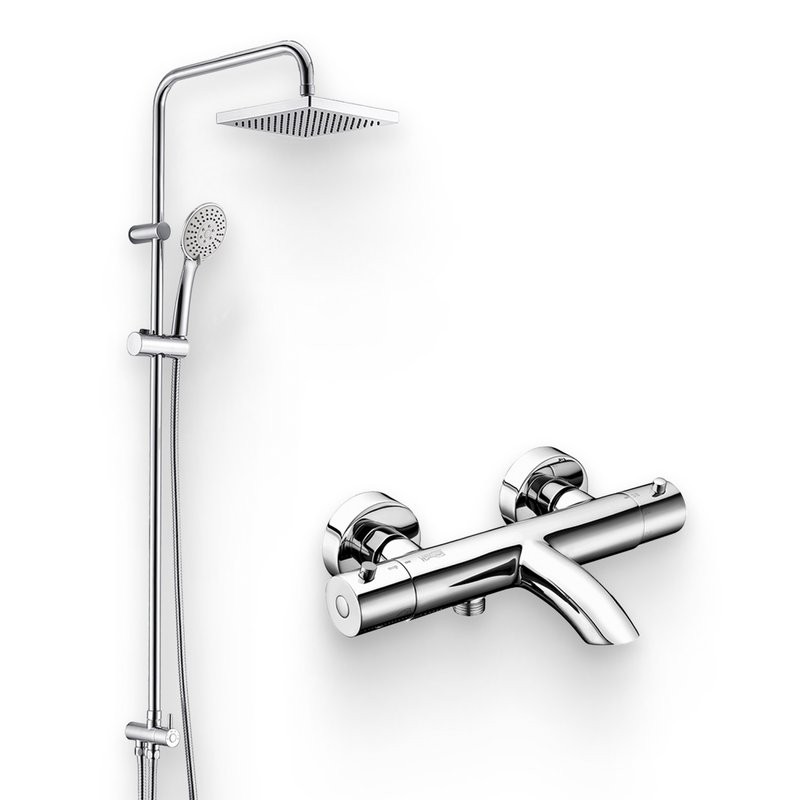 Душевой комплект Термостат Wasserkraft Berkel 4811 для ванны с душем + Стойка A017