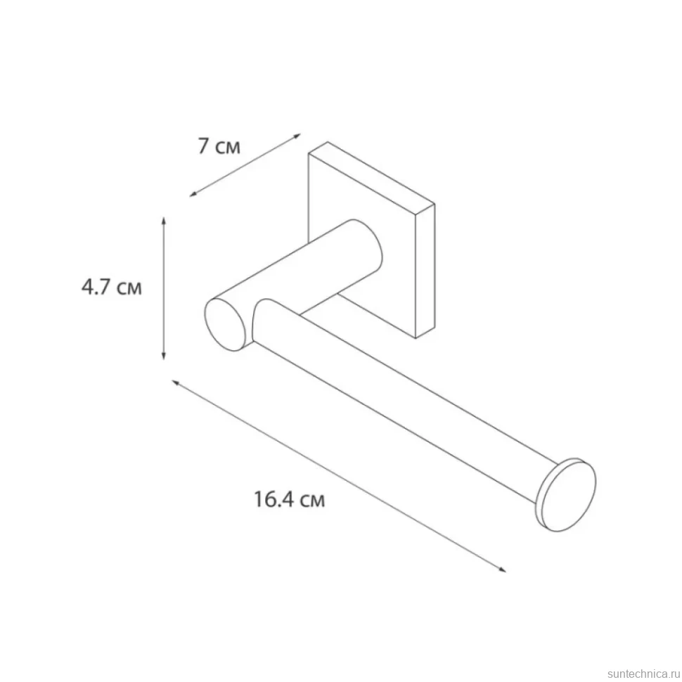 Держатель для туалетной бумаги без крышки Fixsen Lux Chrome, FX-15010A