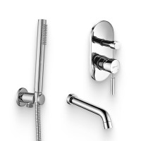 Душевой комплект Смеситель Wasserkraft Main 4141 + Гарнитур Paffoni Master ZDUP094CR + Излив A018 Душевой комплект Смеситель Wasserkraft Main 4141 + Гарнитур Paffoni Master ZDUP094CR + Излив A018